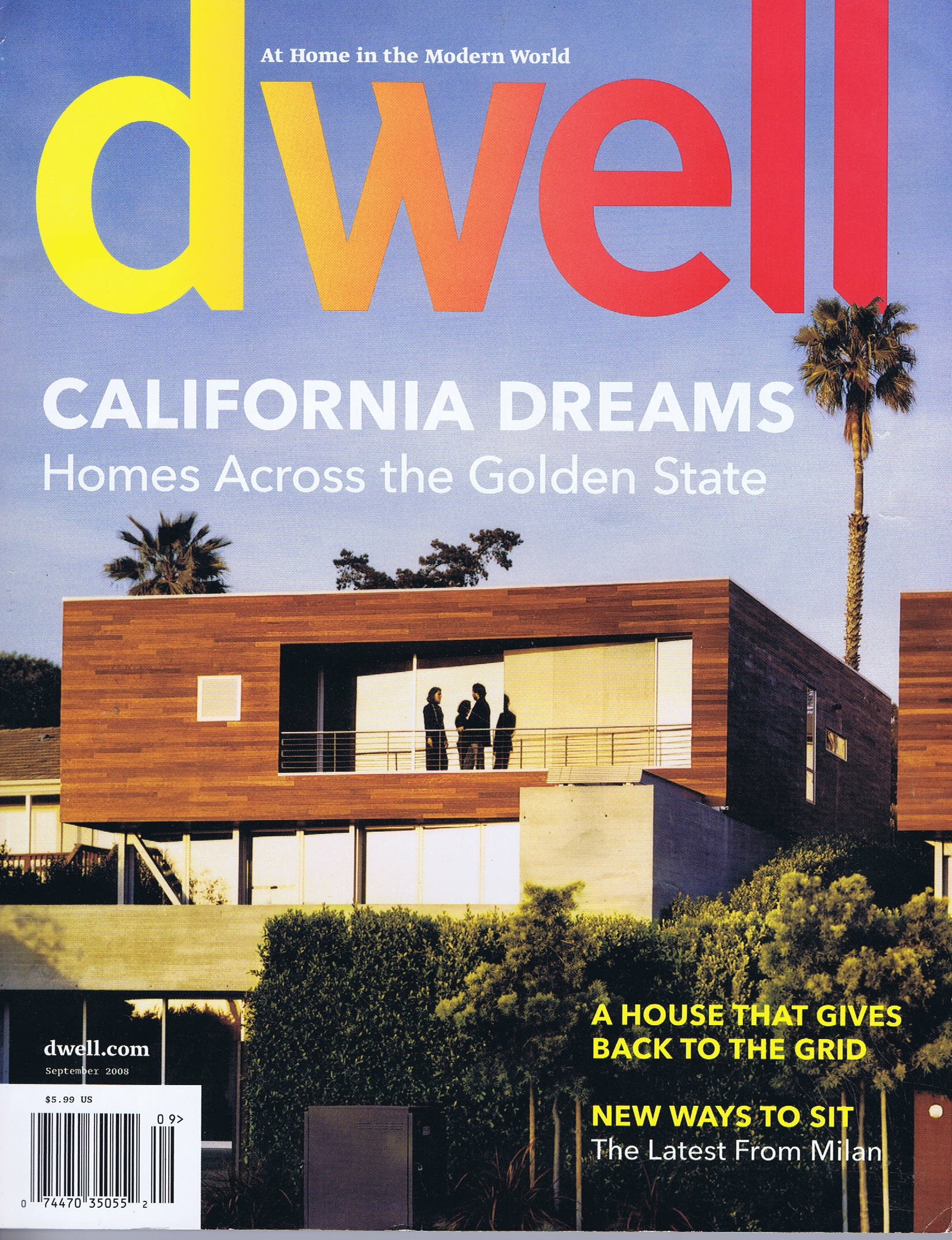 Dwell, September 2011 cover featuring Wabi House